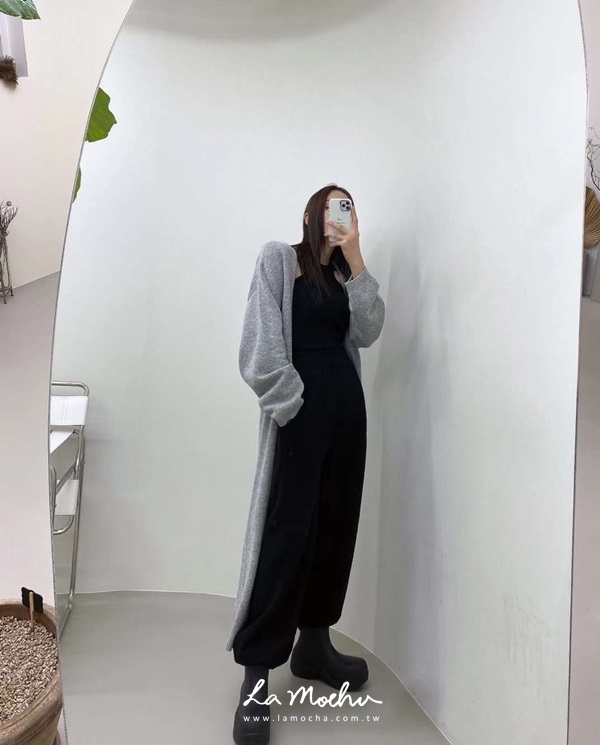 針織混毛料超舒服縮口褲